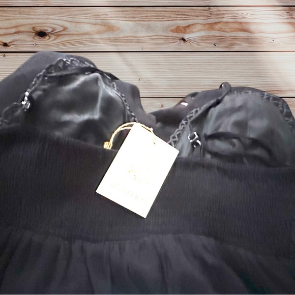 Lace Crochet Bralette Wide Leg Pants Suit Jumpsuit, XL - - Picture 3 of 3